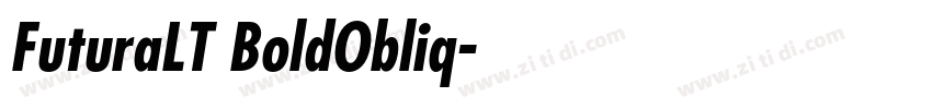 FuturaLT BoldObliq字体转换